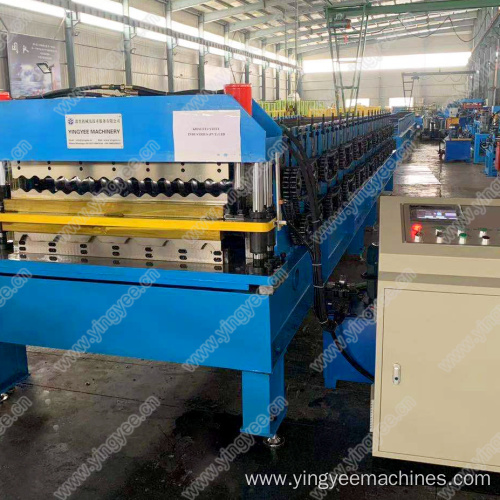 double deck roof sheet forming machine